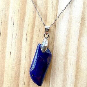Freeform Teardrop Lapis Lazuli Pendant