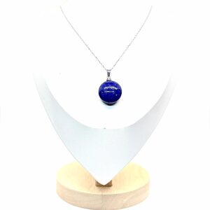 Round Mini Lapis Lazuli Charm – Powerful Blue Gem