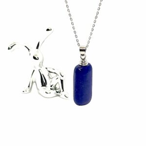 Tiny Sphere of Wisdom – Polished Lapis Lazuli Pendant