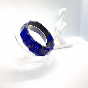 Slim Square Lapis Bracelet – Elegant Simplicity in Blue