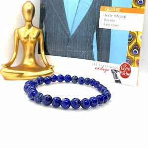 Deep Blue Harmony – Lapis Lazuli Beaded Bracelet 