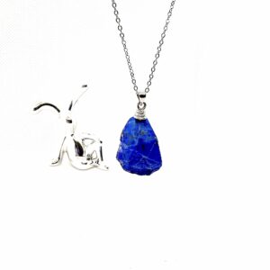 Royal Hex – Natural Lapis Lazuli Hexagon Pendant