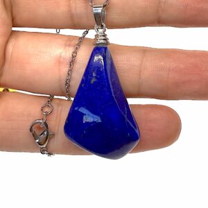 Celestial Pillar – Polished Lapis Lazuli  Pendant