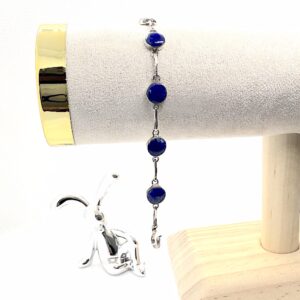 Lapis Lazuli Unique Silver Bracelet Links