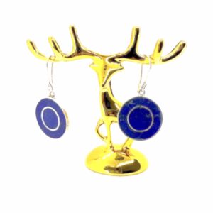 Afghan Dome Studs – Pure Silver & Lapis Lazuli