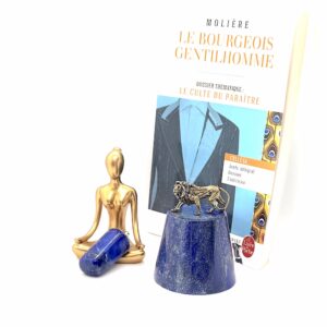 Bold Rectangle Lapis Pendant – Modern & Minimalist