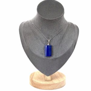 Slim Rectangle Lapis Pendant – Pure Blue Simplicity