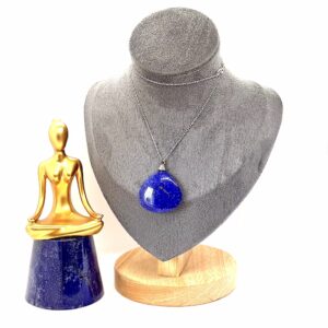 Drop Shape Polished Lapis Lazuli (Full Star Sky) Pendant