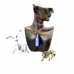 Afghan Lapis Lazuli Vertical Bar Pendant