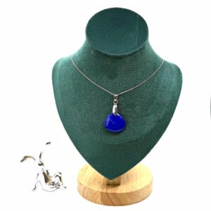 Classic Drop Lapis Pendant – Handmade in Afghanistan