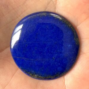 Round  Cut Domed Lapis Lazuli  – Cabochon – Statement