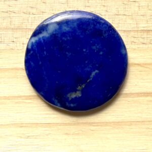 Glossy Round Lapis – Polished Surface Brilliance