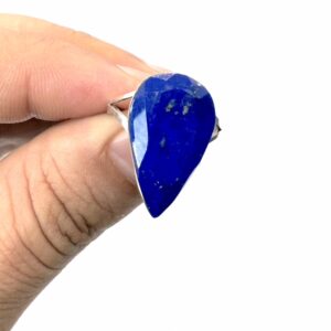 Blue Flame – Pear Shaped Afghan Lapis Women’s Ring
